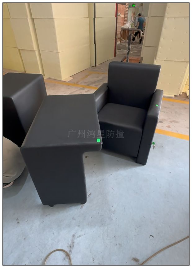 公检法留置谈话审讯一体防撞桌椅